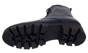 Ghete dama casual din piele naturala bleumarin GD205BL - Img 2