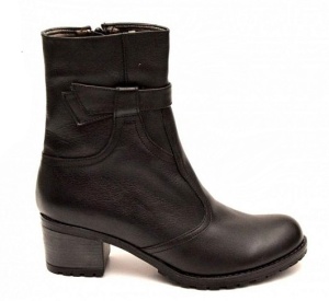 Ghete dama casual negre din piele naturala box GD204N - Img 2