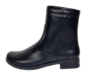 Ghete dama din piele naturala cu fermoar imblanite MVS22N - Img 8