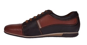 Marimea 40, 41, 44 Pantofi barbati casual din piele naturala Maro 854M - Img 2