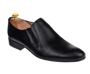 Marimea 42 Pantofi barbati cu elastic eleganti din piele naturala - Mod Negru - Img 1