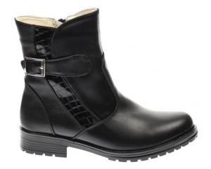 Oferta 35 36 40 41 Ghete dama imblanite din piele naturala cu fermoar LMVS51CR - Img 2