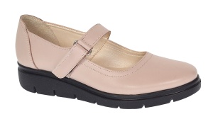 Oferta marimea 35, 39 - Pantofi dama din piele naturala cu bareta, Bej - LP38BEJ - Img 9