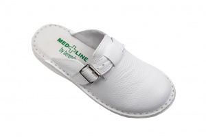 Oferta Marimea 35 Saboti medicali femei, albi din piele naturala box, Med-Line LBR127A - Img 4