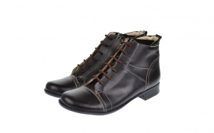 Oferta marimea 36 - Ghete dama Amanda din piele naturala, imblanite, culoare Maro - LG21MABOX - Img 5