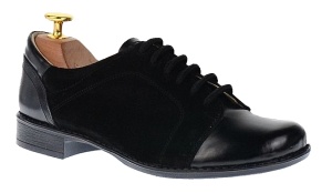 Oferta marimea 36! Pantofi dama casual din piele naturala - Model Negru LP53NSN