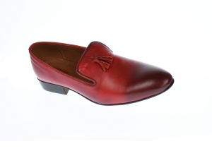 OFERTA MARIMEA 38 - Pantofi barbati eleganti, din piele naturala, rosu -L035ROSU - Img 4