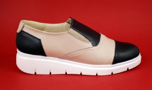 Oferta marimea 38 - Pantofi dama casual din piele naturala de culoare bej - LRUT4BN - Img 3