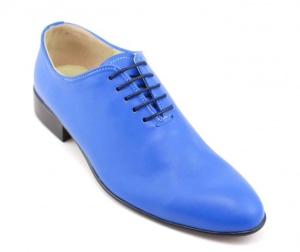 OFERTA marimea 39, 40, 42, 43 - Pantofi barbati office, eleganti din piele naturala ENZO BLUE, LMOD1BLU - Img 2