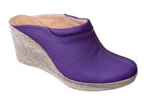 OFERTA marimea 39, 41 Saboti dama din piele naturala, platforme de 7 cm
