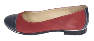 Oferta marimea 39 Balerini dama casual din piele naturala Grena - Bleumarin LRUTBLVIS - Img 4