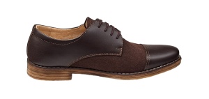Oferta marimea 40 Pantofi barbati casual din piele naturala, Maro - L858MM - Img 2