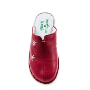 OFERTA MARIMEA 40- Saboti medicali femei, din piele naturala box, Med-Line LBR298RUBIN - Img 3