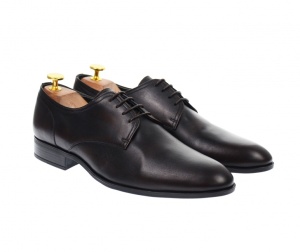 OFERTA MARIMEA 41 - Pantofi barbati eleganti, cu siret, din piele naturala maro - L703MARO