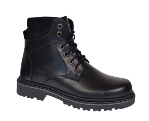 Oferta marimea 44 Bocanci barbati din piele naturala imblaniti, model iarna KLAUS LBOC330NV - Img 3