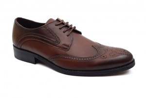 OFERTA MARIMEA 44 - Pantofi barbati derbi, eleganti din piele naturala L749M - Img 3