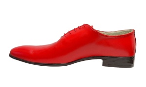 Oferta marimea 44 Pantofi barbati eleganti din piele naturala Enzo Class Rosu - Img 2