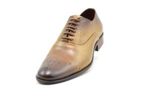 OFERTA MARIMEA 44 - Pantofi barbati eleganti din piele naturala, NISIP - 245MD - Img 4