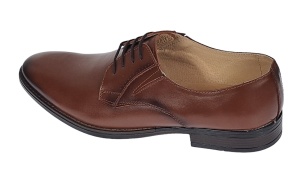 Oferta marimea 44 - Pantofi eleganti pentru barbati, piele naturala maro - 996M - Img 9