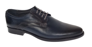 Oferta Pantofi Probati/Purtati barbati, eleganti, piele naturala, Bleumarin - GKR03BL - Img 5