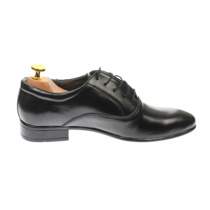 Pantofi barbatesti, eleganti, din piele naturala, negru - MODN - Img 5