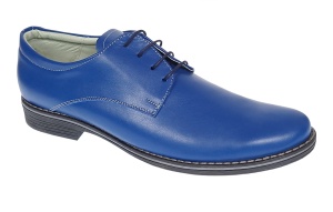 Pantofi barbati casual din piele naturala, Albastru 859AL - Img 6