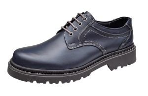 Pantofi barbati, casual, din piele naturala bleumarin, Mark - MARK3BLUE - Img 4