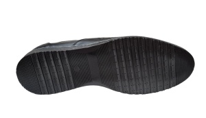 Pantofi barbati casual din piele naturala cu perforatii Negru GKR507N - Img 4