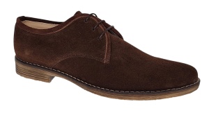 Pantofi barbati casual din piele naturala intoarsa maro PRAMFM