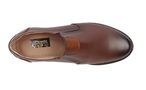 Pantofi barbati casual din piele naturala maro cu elasic - GKR480EM - Img 3