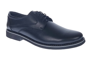Pantofi barbati casual din piele naturala, Negru, 416SN