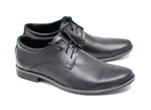 Pantofi barbati casual din piele naturala, Negru, EZELBOXNSIRET