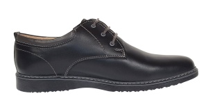Pantofi barbati casual din piele naturala Negru GKR30N - Img 4