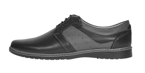 Pantofi barbati casual din piele naturala Negru GKR32N - Img 4