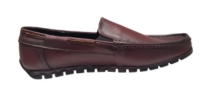 Pantofi barbati casual din piele naturala Visiniu GKR13VIS - Img 5