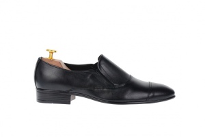 Pantofi barbati cu elastic, eleganti din piele naturala, NIC210EL - Img 4