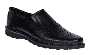 Pantofi barbati de vara din piele naturala cu perforatii GKR506N - Img 3