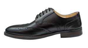 Pantofi barbati Derby Wingtip Brogue din piele naturala 993N - Img 2