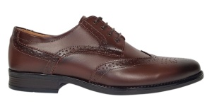 Pantofi barbati Derby Wingtip Brogue din piele naturala GKR826M - Img 6