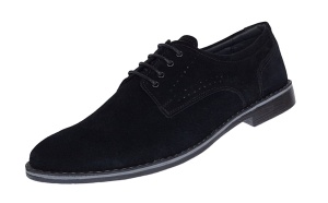 Pantofi barbati din piele naturala intoarsa Negru Vel GKR103NVEL - Img 5