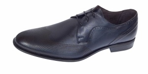 Pantofi barbati eleganti din piele naturala Bleumarin 020BL - Img 7
