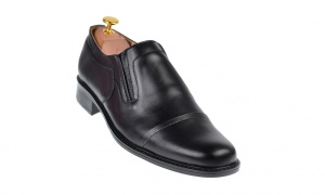 Pantofi barbati eleganti din piele naturala, cu elastic - P33NEL