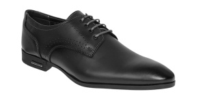 Pantofi barbati eleganti din piele naturala culoare neagra GKR101N - Img 5