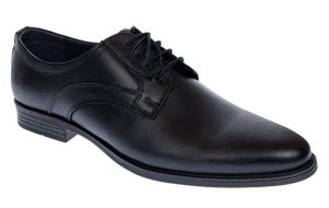 Pantofi barbati eleganti din piele naturala de culoare neagra GKR31N - Img 1