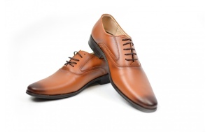Pantofi barbati eleganti din piele naturala maro - Stef - Img 5