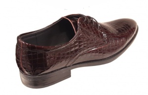 Pantofi barbati eleganti din piele naturala - Model 101CROCO - Img 3