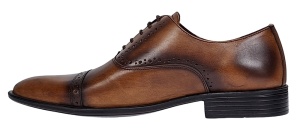 Pantofi barbati eleganti din piele naturala - Model Oxford 246 Maro - Img 5