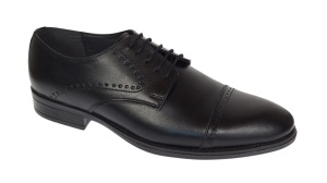 Pantofi barbati eleganti din piele naturala Negru 127N Marimea 41 - Img 2
