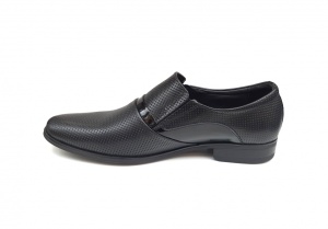 Pantofi barbati eleganti din piele naturala Negru GKR1PFN - Img 8