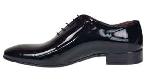 Pantofi barbati eleganti din piele naturala Negru Lac Elion 024NLAC - Img 7